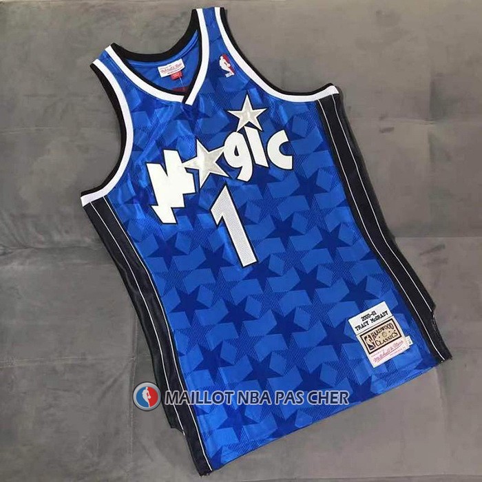 Maillot Orlando Magic Tracy McGrady Mitchell & Ness 2000-01 Bleu